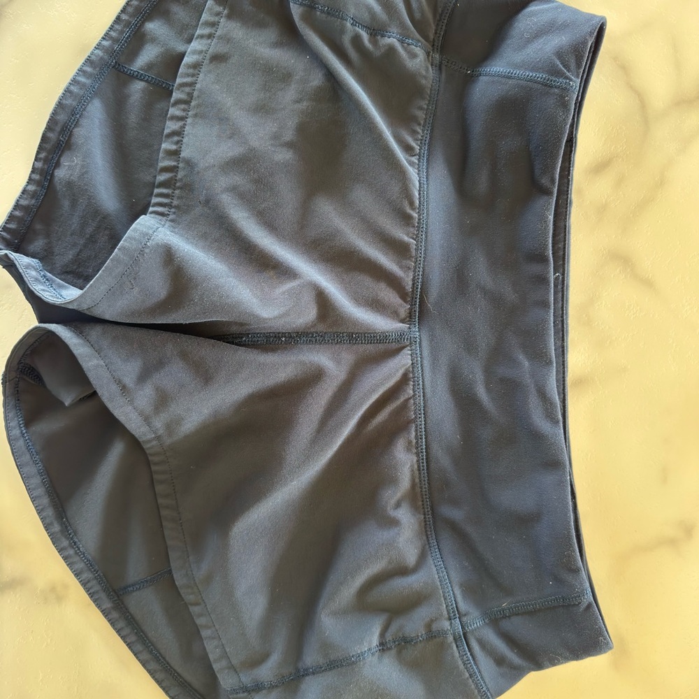 Lululemon Navy Speedup Athletic Shorts